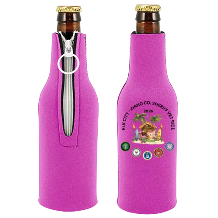 Pink Vet Ride Bottle Koozie