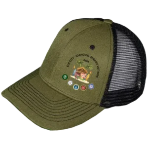 Olive Green / Black Vet Ride Trucker Hat